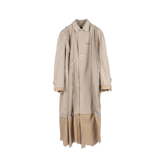 PANELED TRENCH OVERSIZE RECYCLED