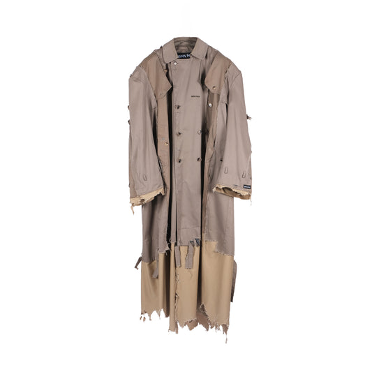 PANELED TRENCH OVERSIZE  RECYCLED