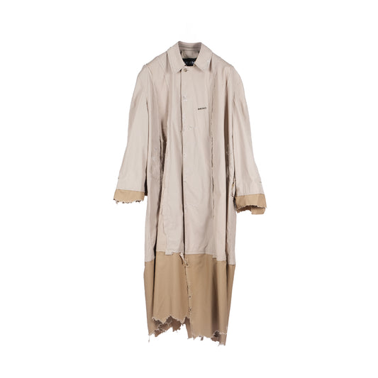 PANELED TRENCH OVERSIZE  RECYCLED