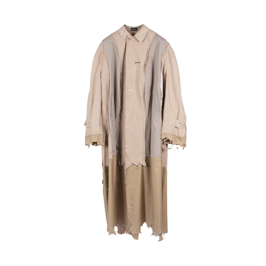 PANELED TRENCH OVERSIZE  RECYCLED