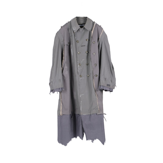 PANELED TRENCH OVERSIZE  RECYCLED