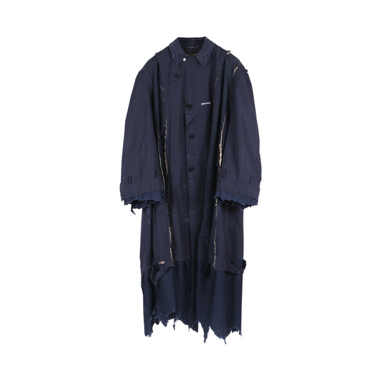 PANELED TRENCH OVERSIZE  RECYCLED