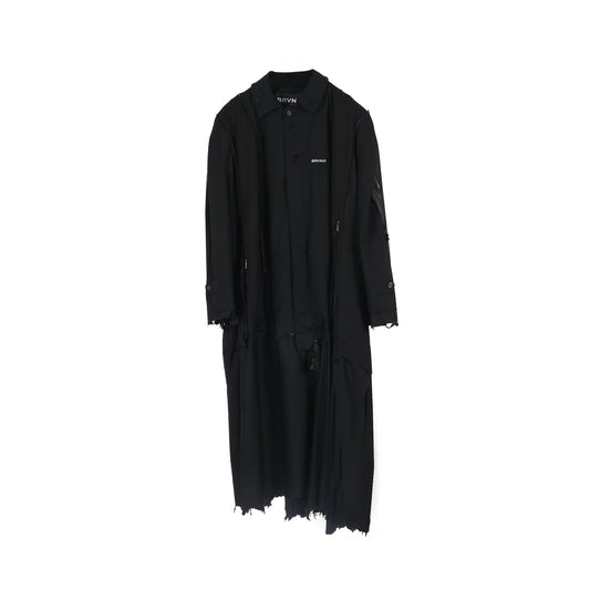PANELED TRENCH OVERSIZE  RECYCLED