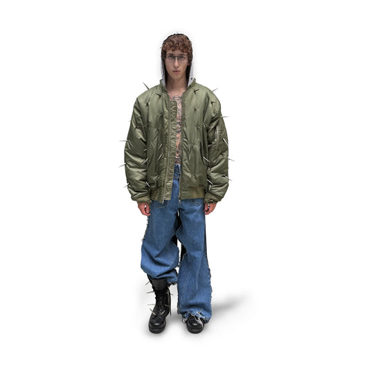 ALL OVER SPIKES BOMBER