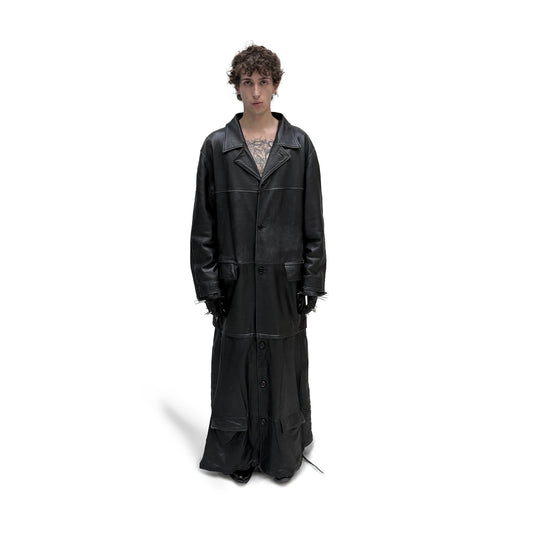 RECYCLED LEATHER TRENCH