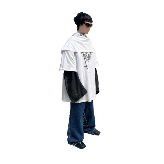 OVERSIZE CUT-OUT JEANS