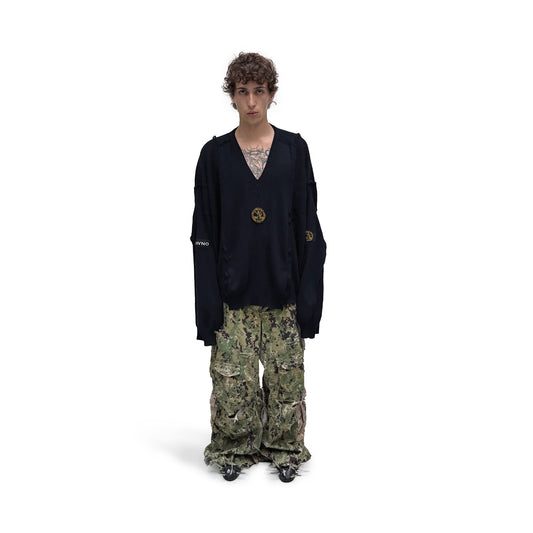 NAVY 1/1 OVERSIZE SWEATER