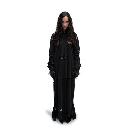 F1 RECYCLED PANELED POLO DRESS